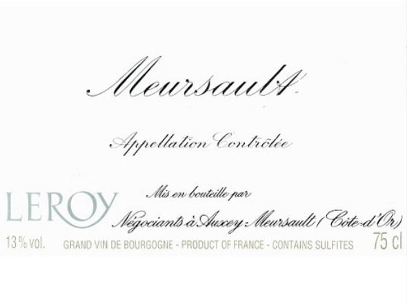 Maison Leroy Meursault