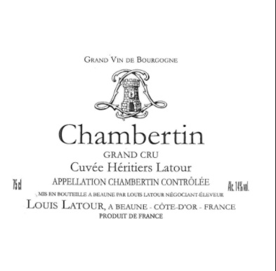 Domaine Louis Latour Cuvée Heritiers Latour Chambertin Grand Cru