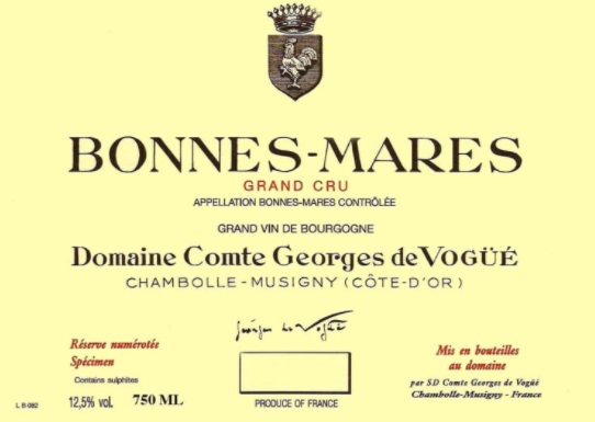 Domaine Comte Georges de Vogüé Bonnes Mares Grand Cru