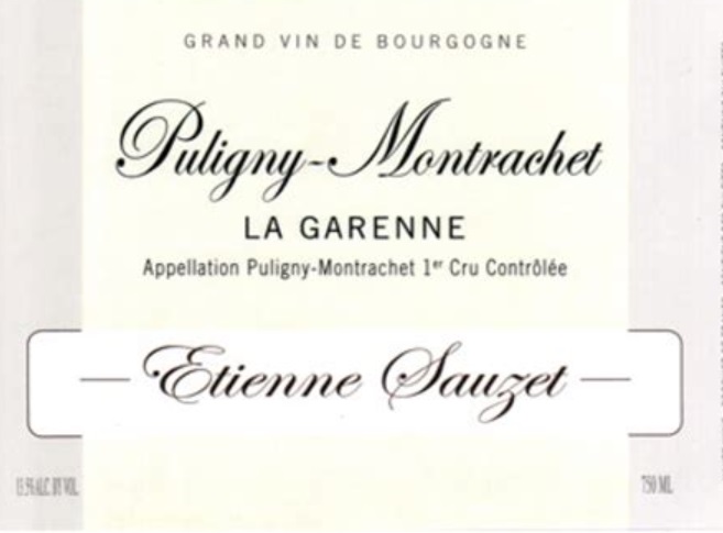 Domaine Etienne Sauzet Puligny Montrachet La Garenne Grand Cru