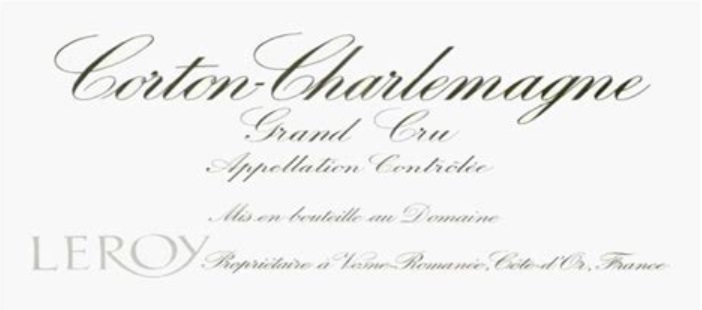 Maison Leroy Corton Charlemagne Grand Cru