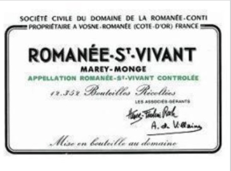 DRC Romanee Saint Vivant Grand Cru