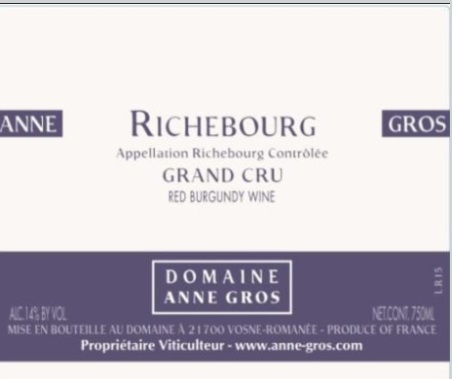 Domaine Anne Gros Richebourg Grand Cru