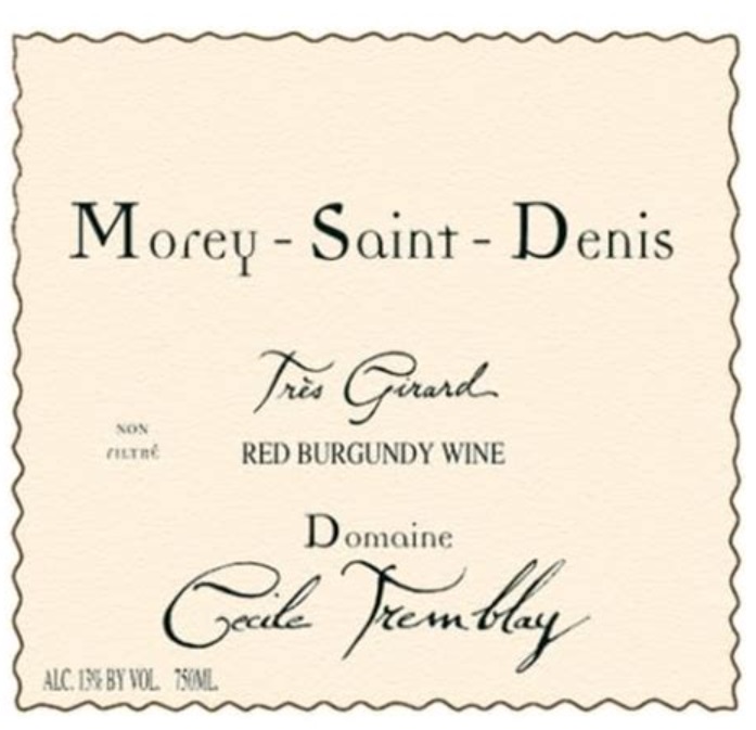 Domaine Cécile Tremblay Morey Saint Denis Tres Girard