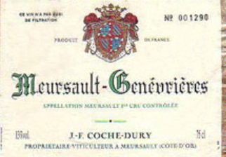 Domaine Coche Dury Genevrieres 1er Cru