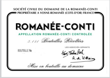 DRC Romanee Conti Grand Cru