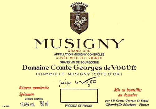 Domaine Comte Georges de Vogue Musigny Grand Cru Cuvee Vieilles Vignes