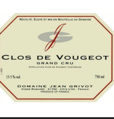 Domaine Jean Grivot Clos de Vougeot Grand Cru