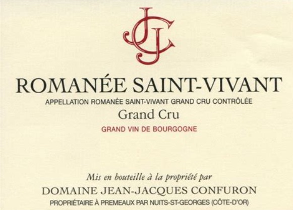 Domaine Jean Jacques Confuron Romanee Saint Vivant Grand Cru