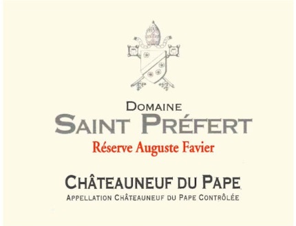 Domaine Saint Prefert Auguste Favier CDP Reserve