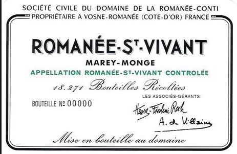 DRC Romanee Saint Vivant Grand Cru